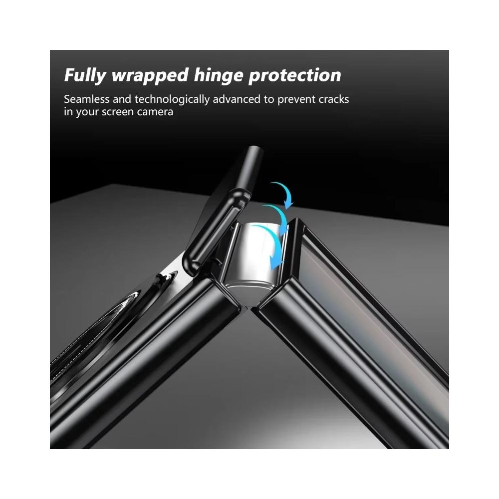 Husă de telefon cu suport magnetic rotativ la 360 de grade pentru Samsung Galaxy Z Flip 7 FE 6 5 4 3, încărcare wireless, protecție ecran pentru balama