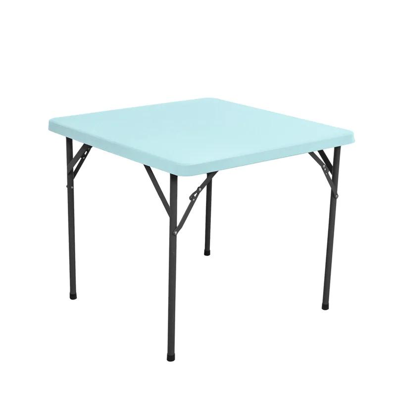 85x85cm Square Tablecloth Washable Polyester Fabric Solid Color Elastic Table Cloth for Wedding Party Dining Banquet Decoration