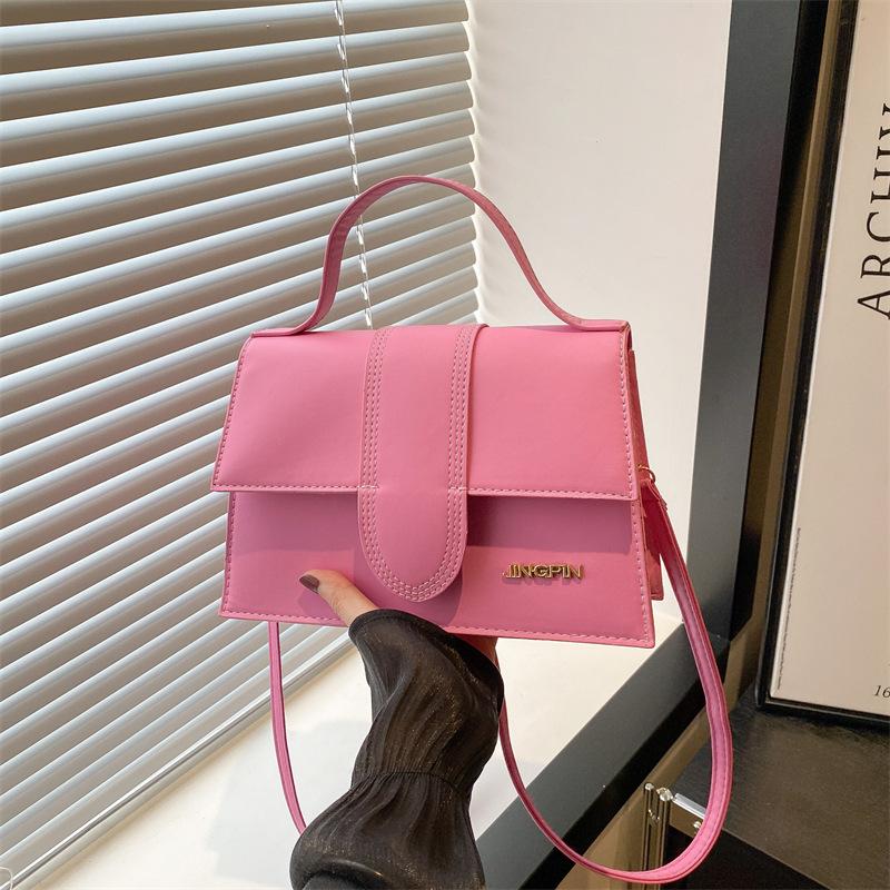 Versatile small square bag new high-end texture temperament portable shoulder bag trendy messenger bag women