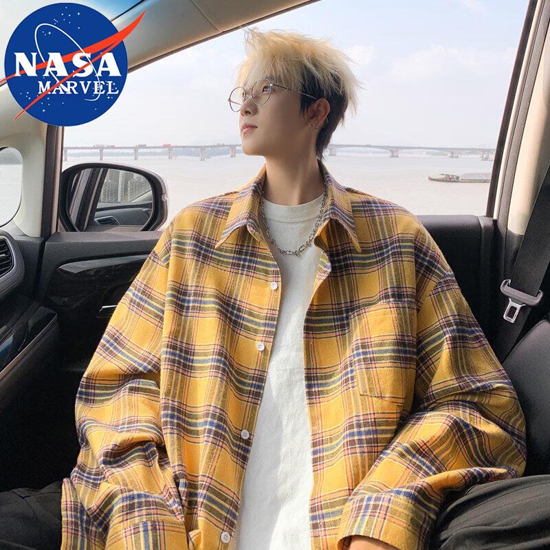 

NASA MARVEL Men s Long Sleeve Casual Shirt L