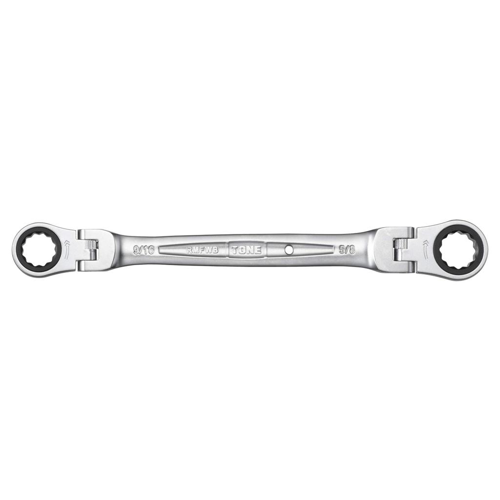 TONE Ratchet Combination x inch RMFWB-1820 Double-ended Wrench, 9/16 5/8 (inch)