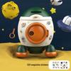 Kids' Cartoon Rocket Piggy Bank - Toy for Boys & Girls