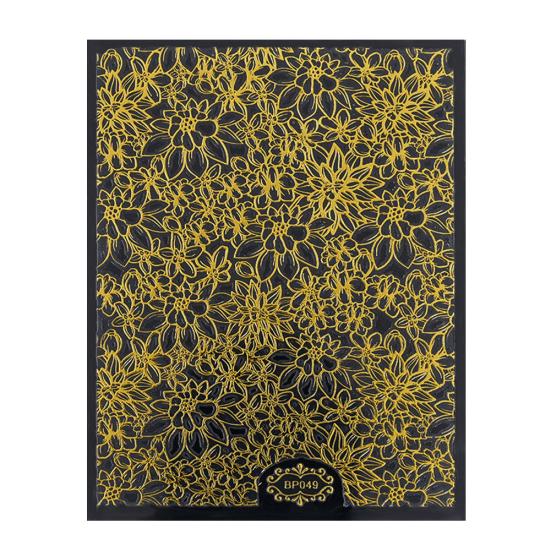 

1 лист с тиснением 3D наклейки для дизайна ногтей цветущий цветок наклейки советы украшения DIY