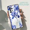 Blue Iris Flower phone case For Samsung Galaxy A42 A31 A40 A51 A71 A32 A80 A91 A52 A72 A73 A20e A21S A50 A70 A11 A12 Cover