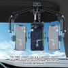 ABS Car Mounted Multifunctional 360 ° Rotating Sunshade Phone Holder Compatible With Various Types Grey