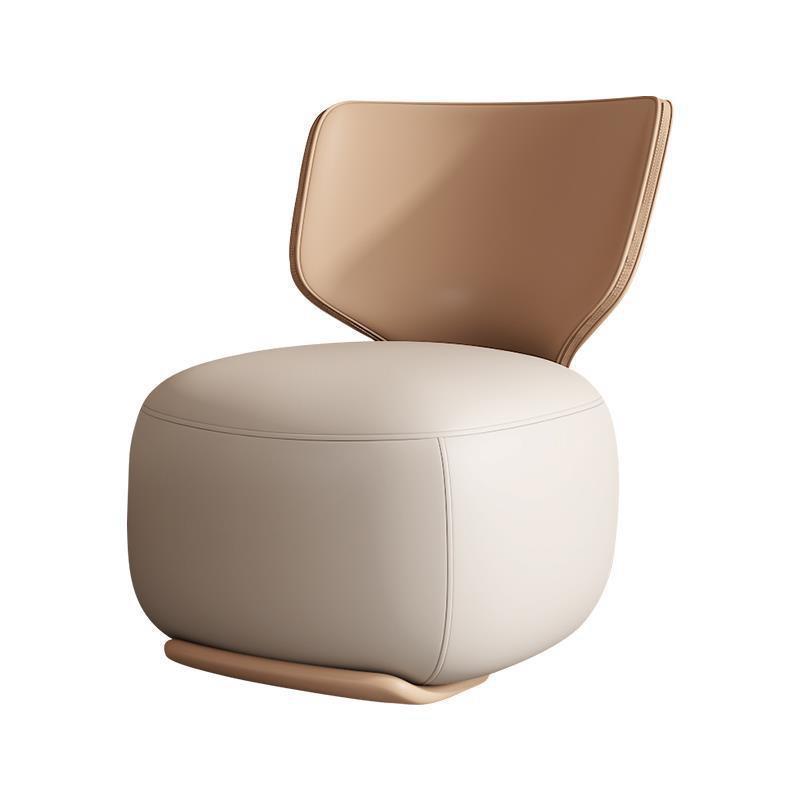 Log Light Luxury First Class Cabin Lounge Sofa Chair Nordic Living Room Fabric Low Stool Balcony Leisure Armchair 2024 New
