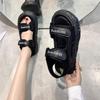Sports sandals women's summer 2025 new versatile lightweight platform casual beach shoes Velcro sandals
