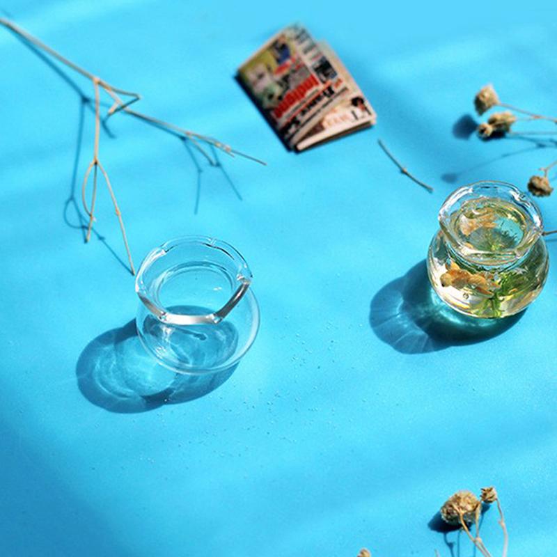 

1Pcs Dollhouse Miniature Mini Fish Tank Mini Glass Bowl Doll House Accessories