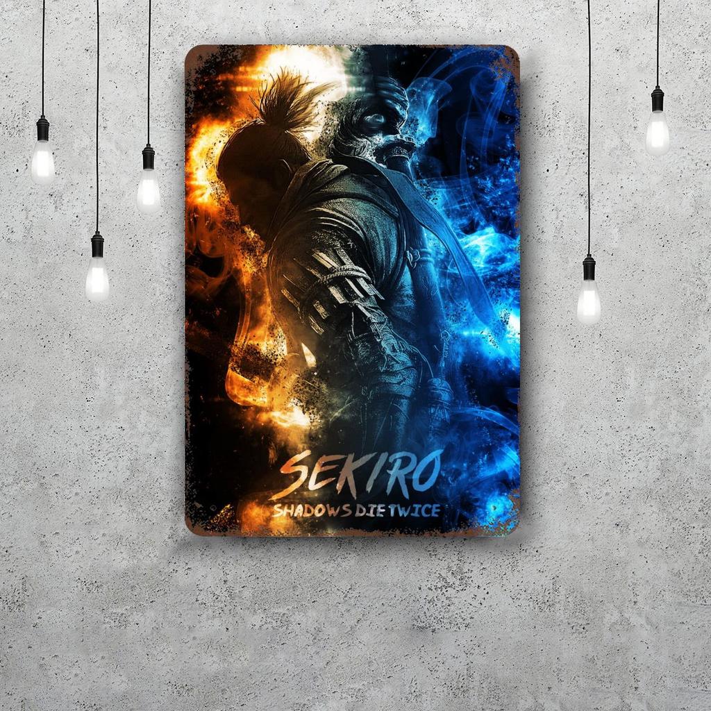 Sekiro Vintage Tin Sign Home Decor Wall Decor Art Wall Mural Room Decoration Decor Retro Metal Sign Plate Bar Posters