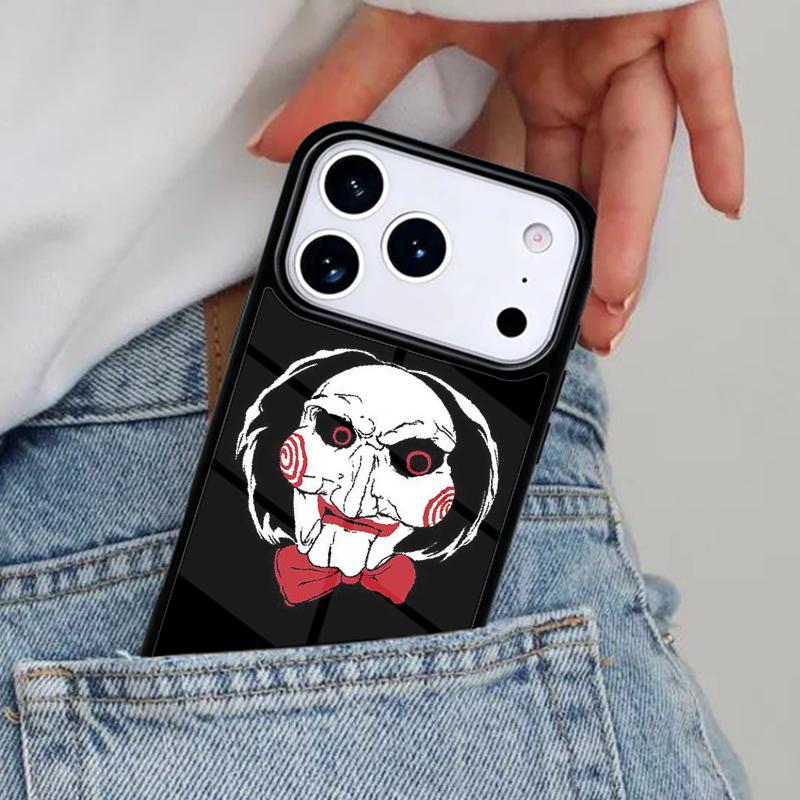 Saw Jigsaw Puppet Phone Case for iPhone 17ProMax 12 13 14 15 16e 17 Pro Max Plus Air Cover iPhone Air