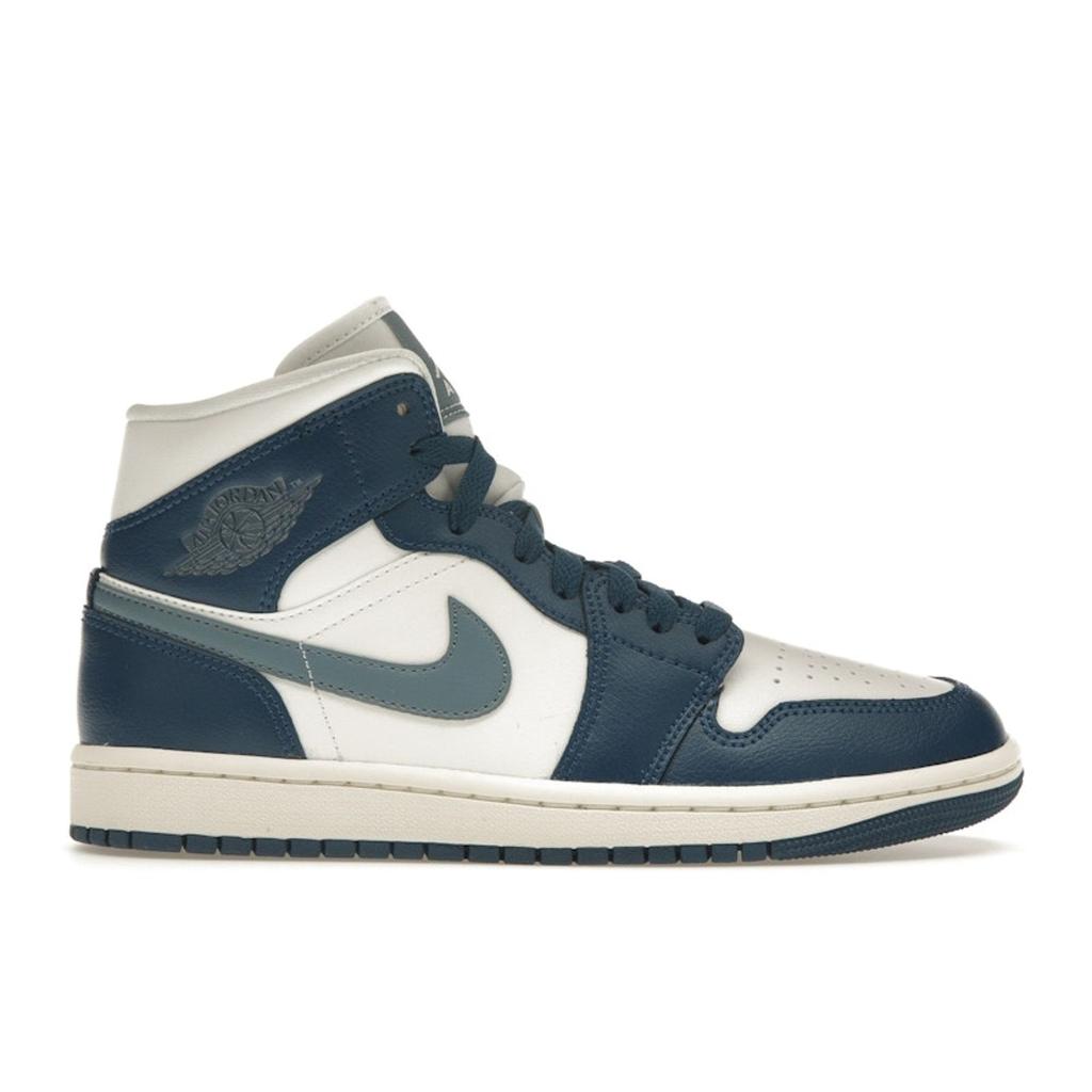 Air Jordan 1 Mid Sky J French Blue Women Sneakers Sail Ozone-Blue BQ6472-414