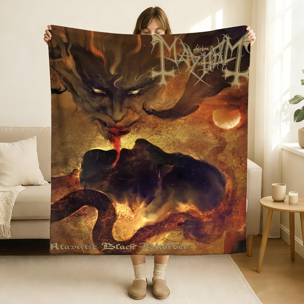 Band M-Mayhem Liturgy of Death Blanket Soft and Skin Friendly For Couch Bed Napping Bedspread All Seasons Comforter