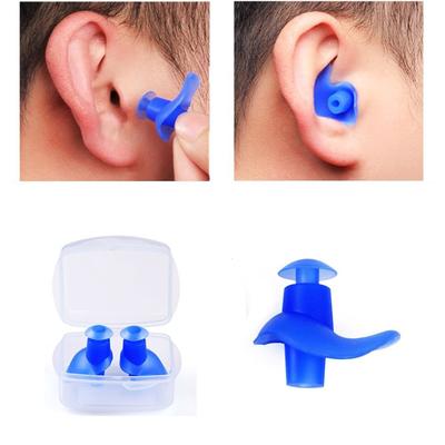 1Pair Soft Blocks Silicone Swimming Ear Protection Waterproof Plug Spiral Diving Earplugs