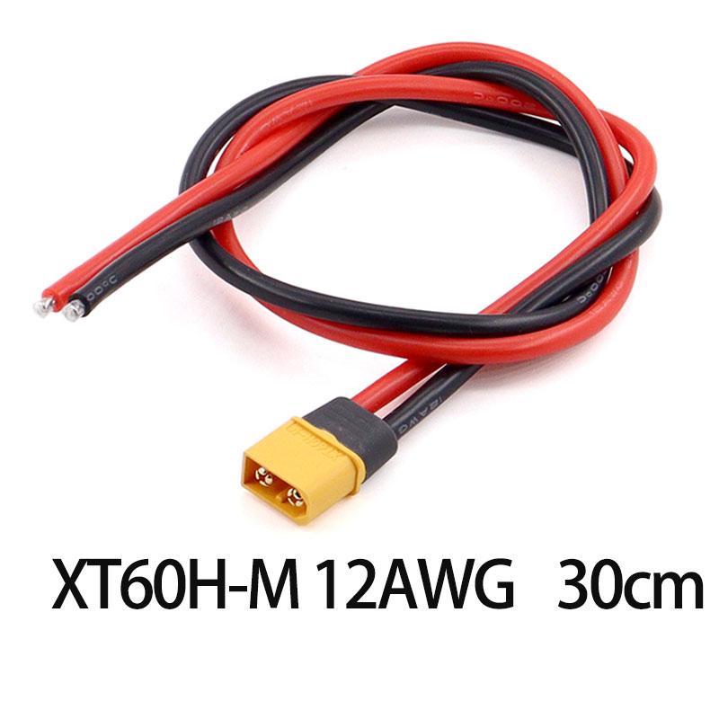 1PC Amass XT60H 10cm/30cm12AWG XT60E-F XT60H Plug Extension CordHigh Current Battery Electric Adjustment Plug