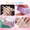 Resin Rhinestones Jelly Nail Rhinestones Resin Flat Back Colorful Glitter Charms Accessories Nail Art Decorations DIY Accessorie