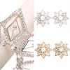 Rhinestones Pasties Crystal Breast Covers Body Jewelry Breast Pasties Chest Stickers Body Chain for Raves Clubwears Gift