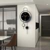 Wall Clock Living Room Light Luxury Home Decoration Clock Without Punching Simple Dining Room Silent Clock Hanging On the wall