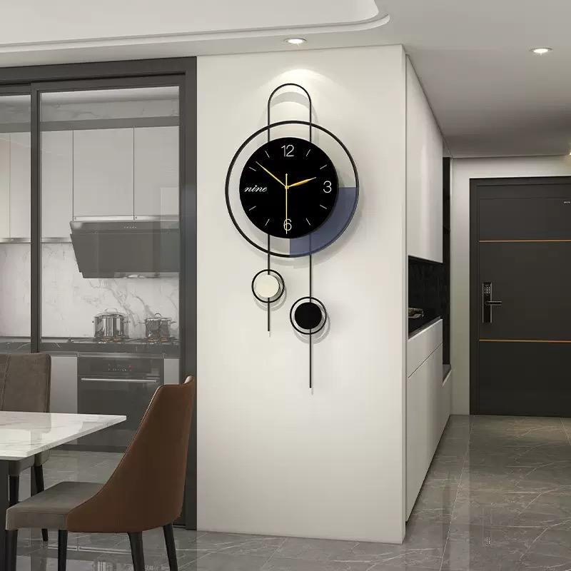 Wall Clock Living Room Light Luxury Home Decoration Clock Without Punching Simple Dining Room Silent Clock Hanging On the wall