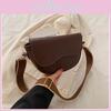 Fashionable Simple Atmospheric Commuter Small Bag Women's Bag 2024 Winter New Single Shoulder Diagonal Crossbody Bag Armpit Bag Black