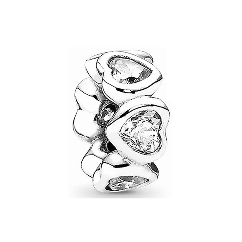 Sparkling Original Charms Fit Original 925Silver Bracelets Paw Print Stones&Enamel Clip Moveable Toy Cube Beads DIY Jewelry Gift