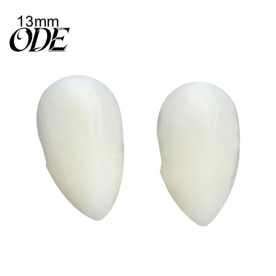 2 pezzi 13/15/17/19mm Halloween finti denti da vampiro zanne protesi Prop decorazioni per feste