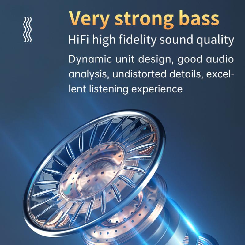 New Product Wireless Dual -ear TWS Charging Display Touch 5.1 Bluetooth Headset
