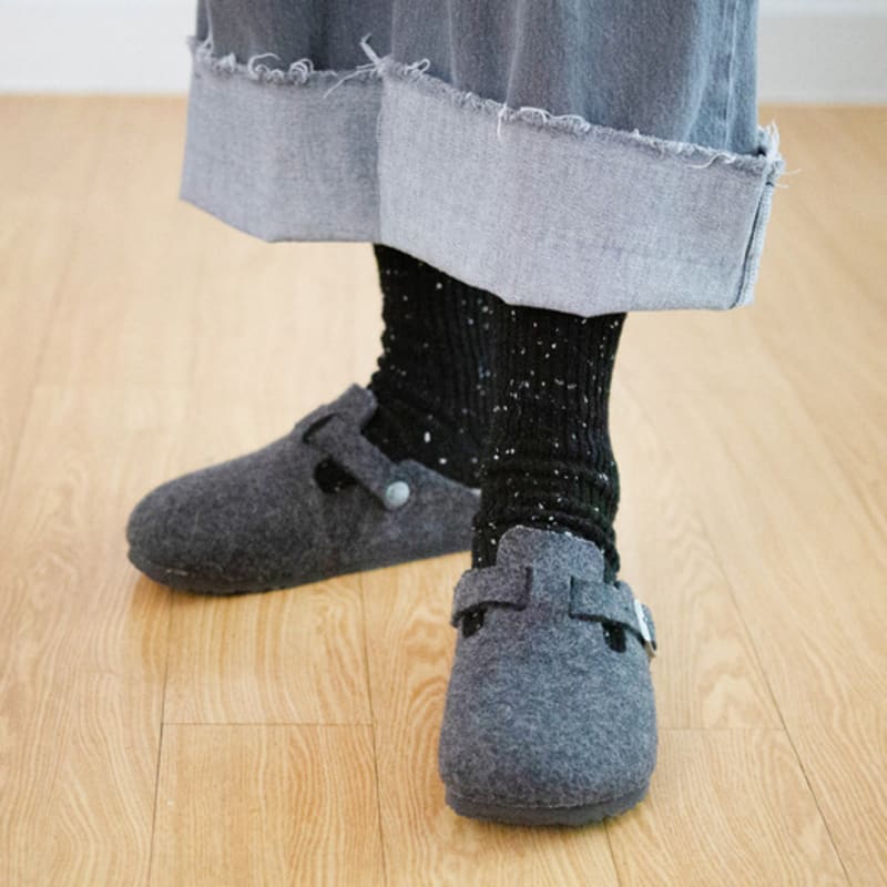 

REDSSOCKSOO Снежные вязаные носки 3 цвета rssw059 black