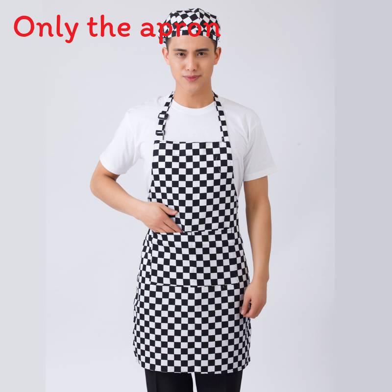 Striped And Peppers Print Sleeveless Apron For Restaurant Chefs And Waitstaff