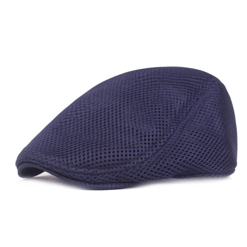 Men's Beret Adjustable Mesh Cap Cabbie Newsboy Hat Breathable Golf Driving Hat For Driving Sports Activities Casual Outings