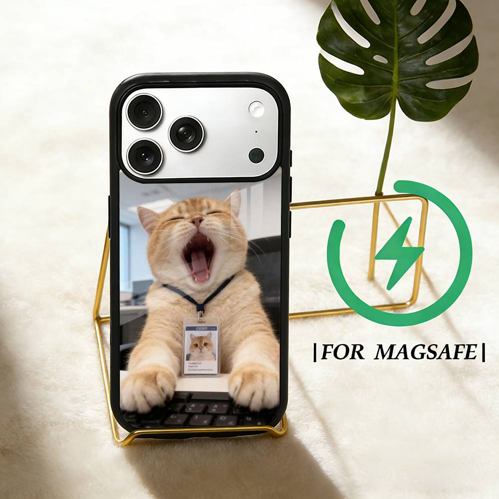 Funny office cats  Phone Case For iPhone 17,16,15,14,13,12,Plus,Pro,Max for Magsafe Magnetic Wireless Charging