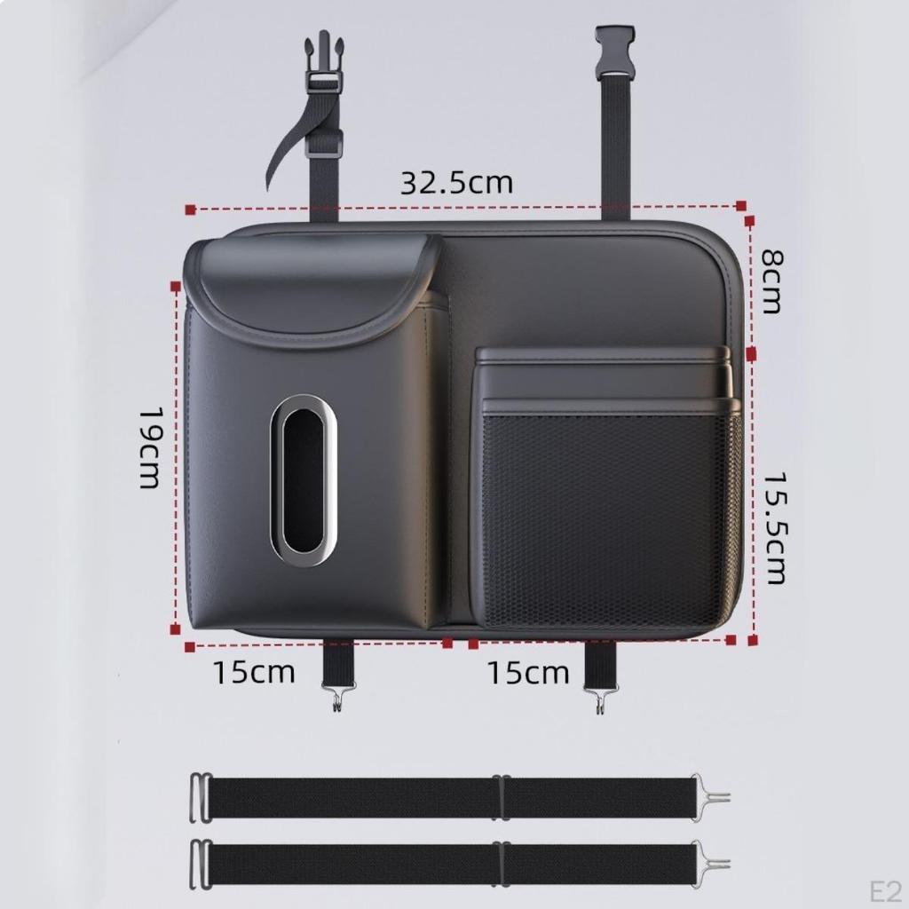 Backseat Storage Bag for Car Quick Setup Travel Organizer Books And Toys