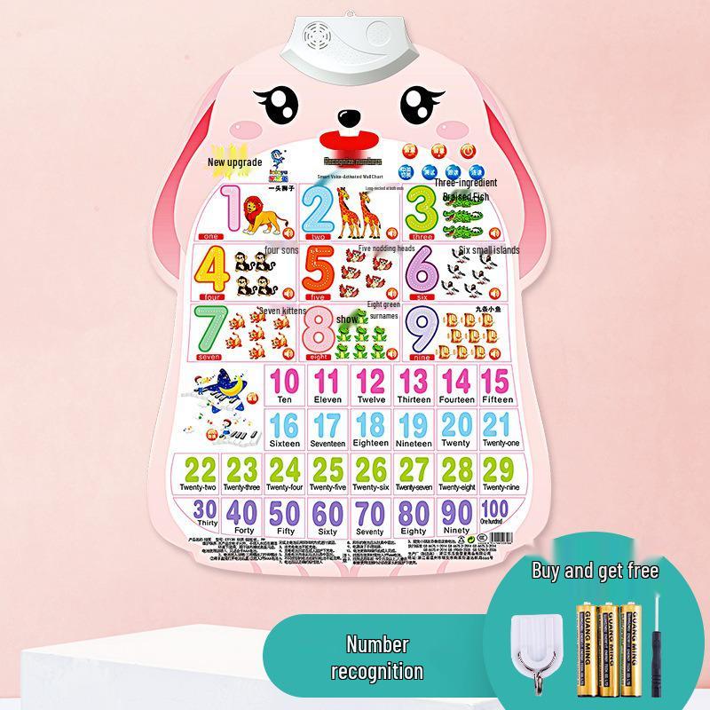 Children's Sound Book: Word Recognition & Pronunciation Educational Toy with Word Cards