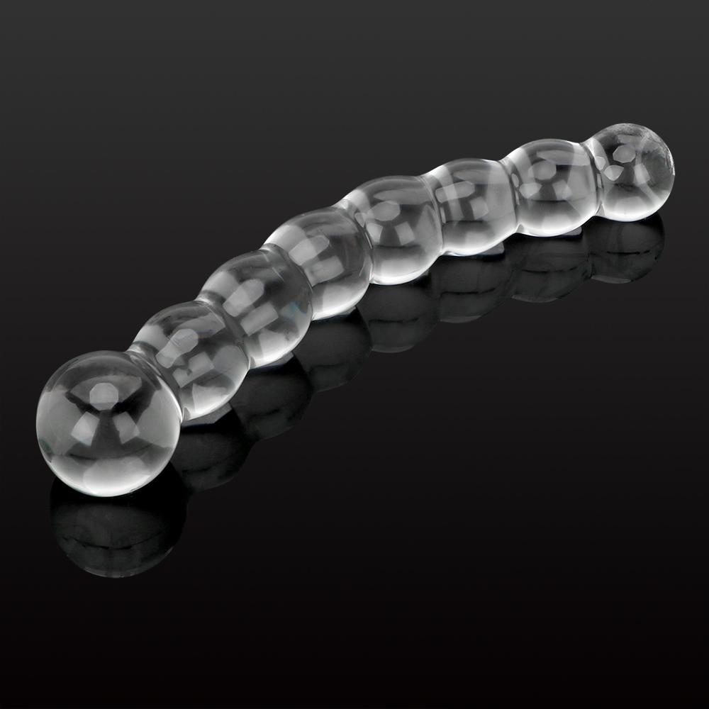 Sex Products 8 Beads Glass Butt Plug Prostate Massager Anal Plug Sex Toys for Women