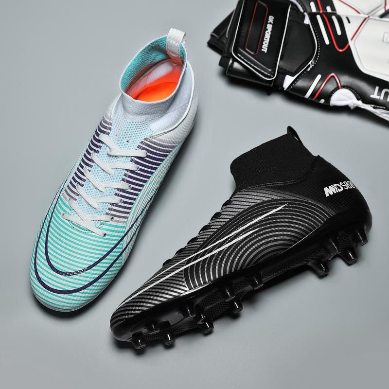 

Большой размер, Футбольные бутсы Мужские высокие Молодежные студенческие Длинные шипы Искусственный газон Шипованные 48