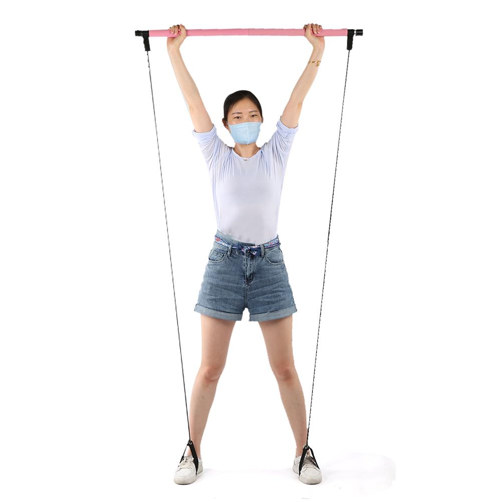 Yoga Pulling Rope Fitness Equipment Pilates Bar Multifunction Domestic Slimming Elastic Rods Muscular Relaxation