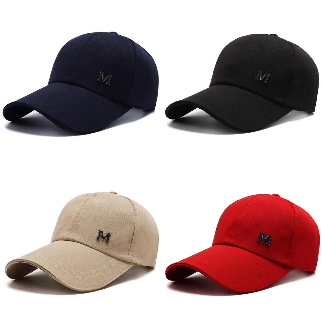 Letter M Baseball Cap Adjustable Breathable Outdoor Sun Protection Hat Gift