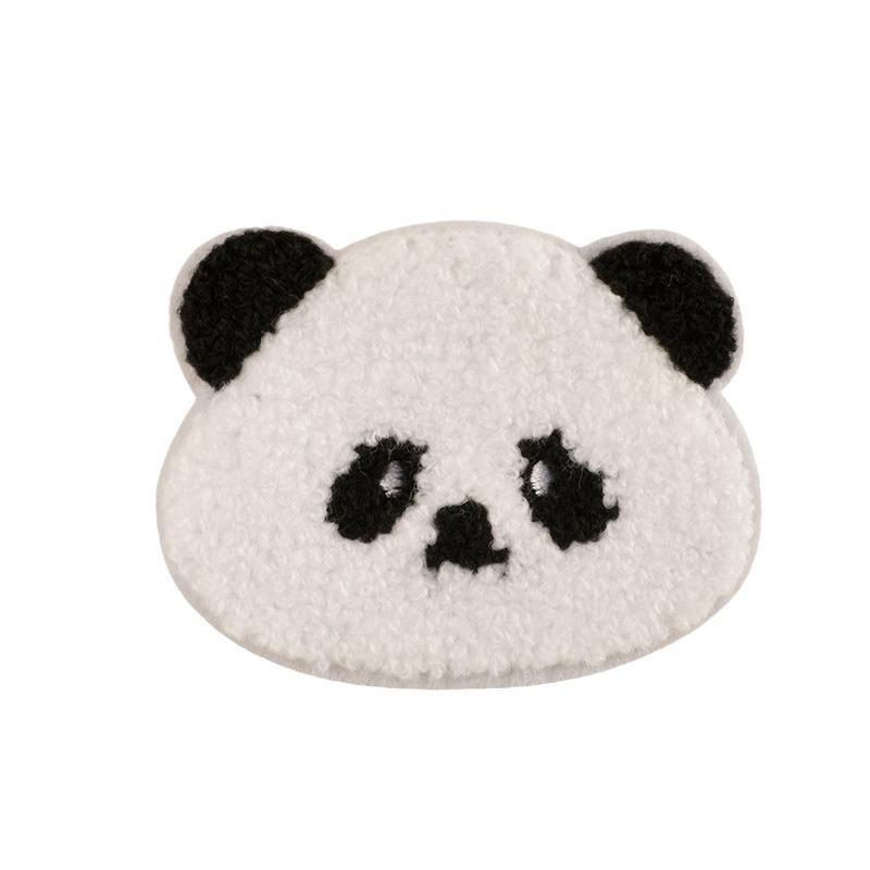 Patch Stickerei Label Handtuch Stickerei Cartoon Panda Englisch Stickerei Aufkleber Kleidung Zubehör Zubehör Chenille Patch Aufkleber