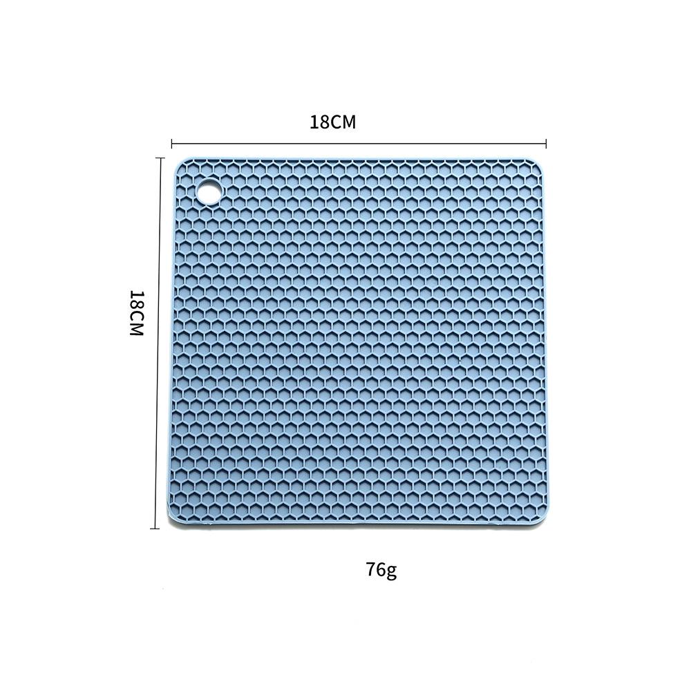 Silicone Honeycomb Heat-Resistant Non-Slip Pot Mat - Easy Clean & Anti-Scalding Placemat.