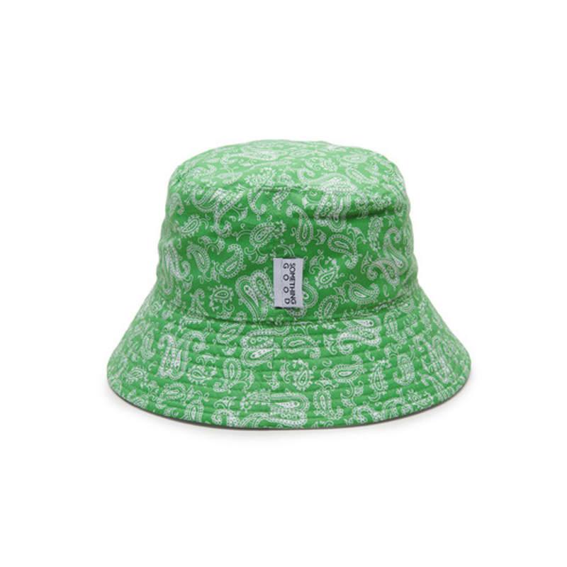 

SOMETHINGGOOD STG Двусторонняя панама_БЕЛЫЙ ОДНОТОННЫЙ X ЗЕЛЕНЫЙ ПЕЙСЛИ WHITE SOLIDXGREEN PAISLEY