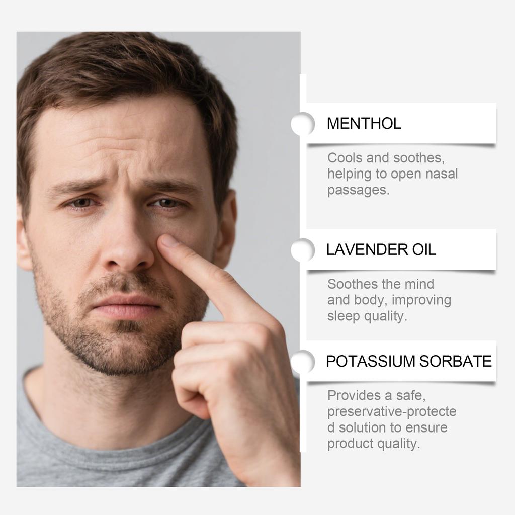 Anti-Schnarch-Naseninhalatoren verbessern die Atmungspflege, helfen beim Schnarchen und sorgen für einen ruhigen Schlaf, 1 ml