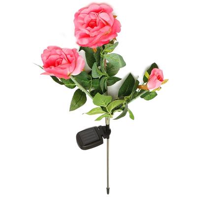 Rose LED Lamp Flower Night Lights Yard Outdoor Garden Path Rose LED Lamp Flower Night Lights Yard Outdoor Garden Path