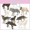Arctic Wildlife Wolf Pvc Figurine Models For Collectors And Nature Decor Scene