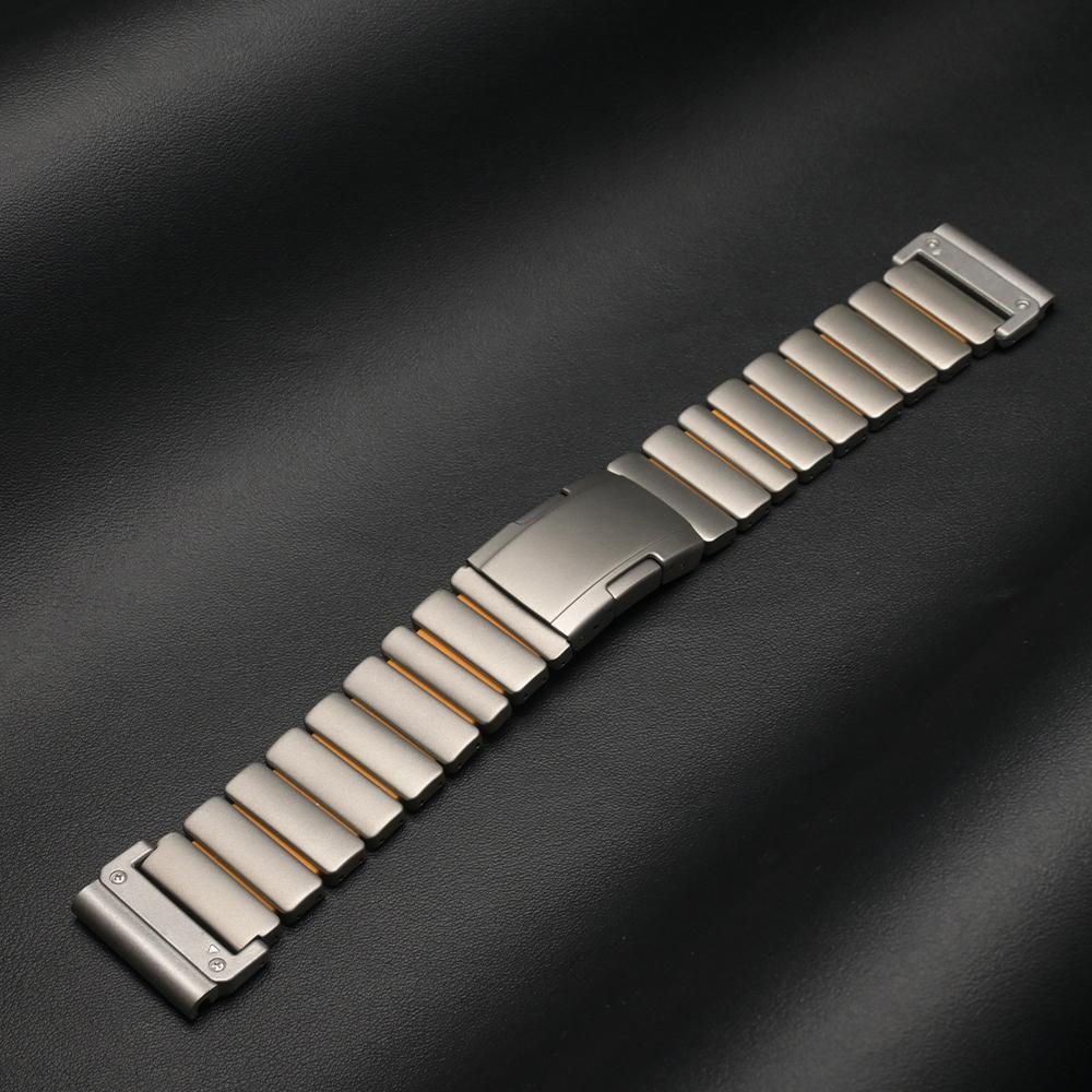 Titanium 26mm Quick Fit Band for Garmin Watch Fenix 8 7X Pro Tactix 7 EPIX Pro 51mm Enduro 3 2X Instinct 3 2X 50mm Metal Strap