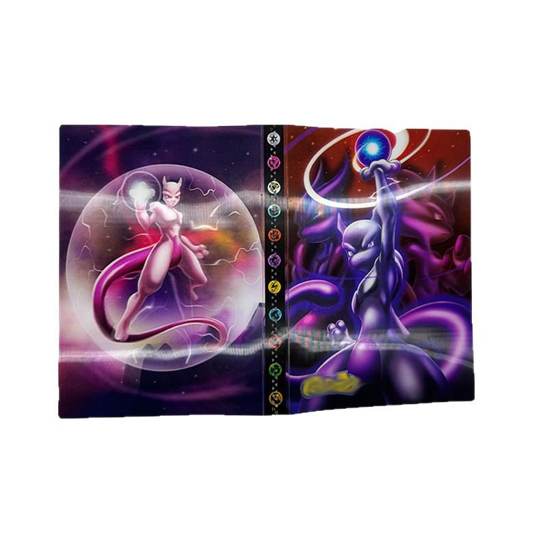 Nuovo Album Carte Gioco Pokémon Album Custodia Carte Pokémon Griglia 4 Quadrati Album Raccolta Carte Pokémon 3D