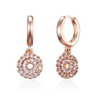 [ELLE Jewelry] 14K Flower Drop One-Touch Earrings ELGPEE550