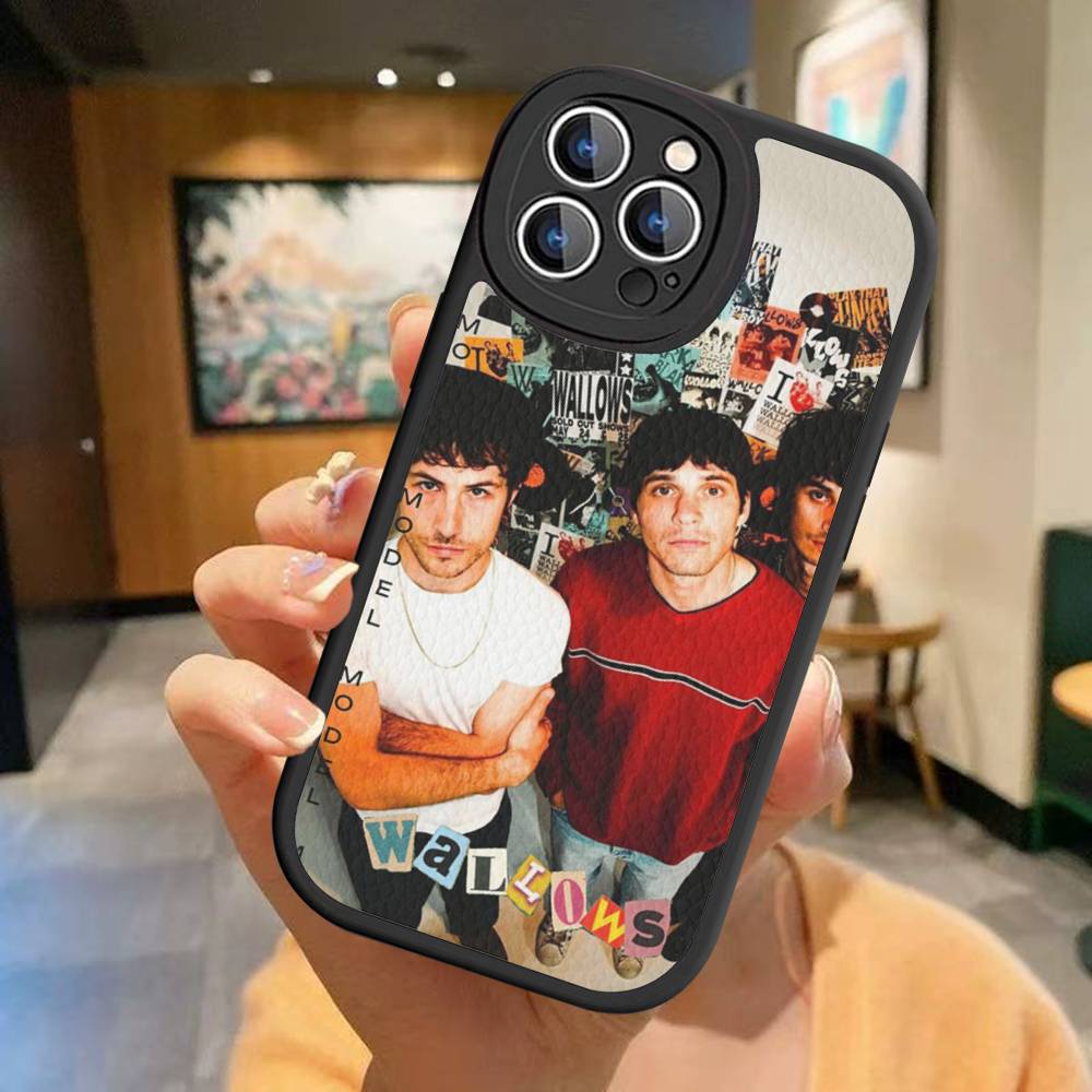 

Indie Rock Wallows Band Phone Case For IPhone 11 12 13 14 15 16 Pro Max Plus Leather Cover iphone 11 pro