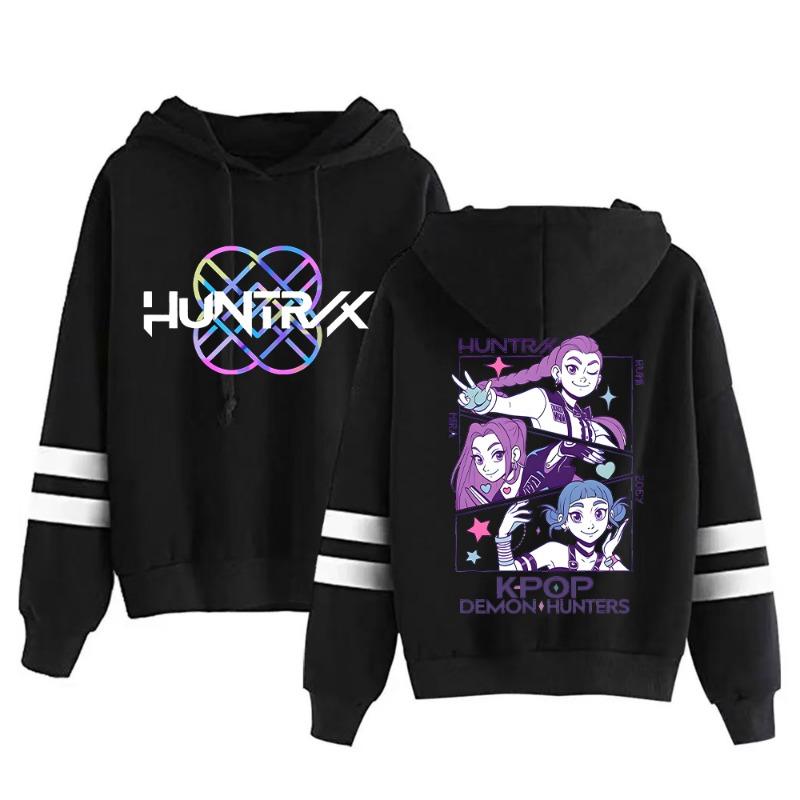 Autumn Fashion Women's Hoodies Anime Demon Hunter Pattern 3D Print Girl Casual Pullover Long Sleeve Sweatshirt Women's Oversized Top Clothing