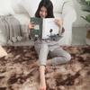 Modern Luxury Plush Tie Dye Fluffy Carpet Soft Rainbow Shaggy for Living Room High Pile Machine Made 1 Piece MOQ Hot Sale