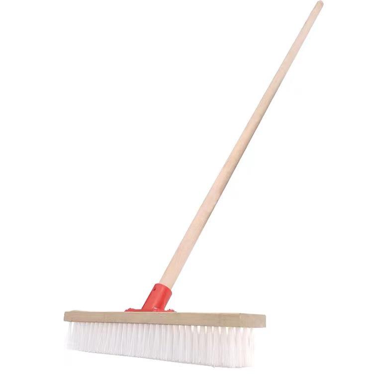 Stiff Bristle Metal Floor Scrubbing Brush with Long Handle for Kitchen, Bathroom, Tile, Moss, Rust, and Oil Stain Removal