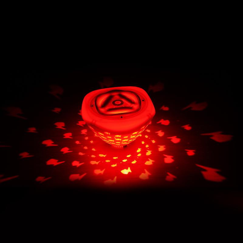 Floating Pool Lights Fish Pattern LED Projector Solar Waterproof Fountain Lighting for Outdoor Pool Night Party Decor